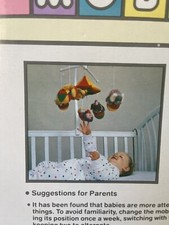 Vintage1985 Dakin Musical Mobile Circus Clown Animals It's a Small World Work