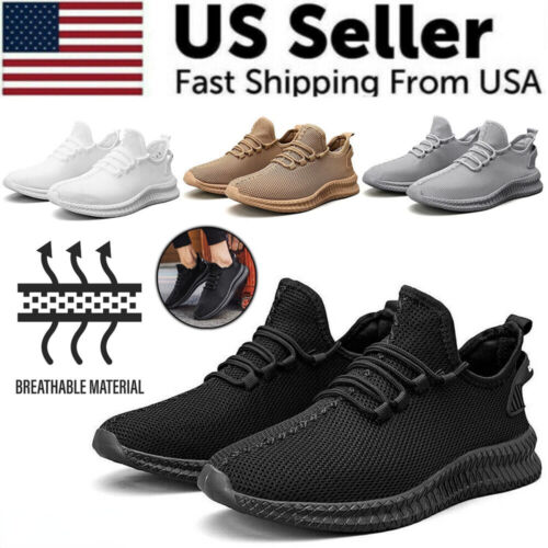 Running Shoes Sneakers Casual Men's Outdoor Athletic Jogging Sports Tennis Gym - Photo 1 sur 17