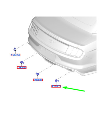 Ford Mustang MK6 Parksensor hinten 2055717 NEU ORIGINAL