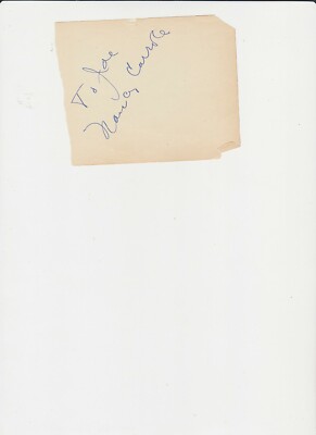 NANCY CARROLL AUTOGRAPH ON ALBUM PAGE OSCAR NOMINATION