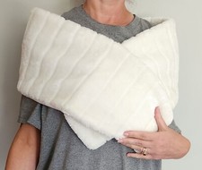 Faux Fur Wrap Stole - Winter White