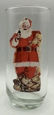 1946 Santa Claus Glass Coca-Cola Haddon Sundblom Two of Three Series II 93761