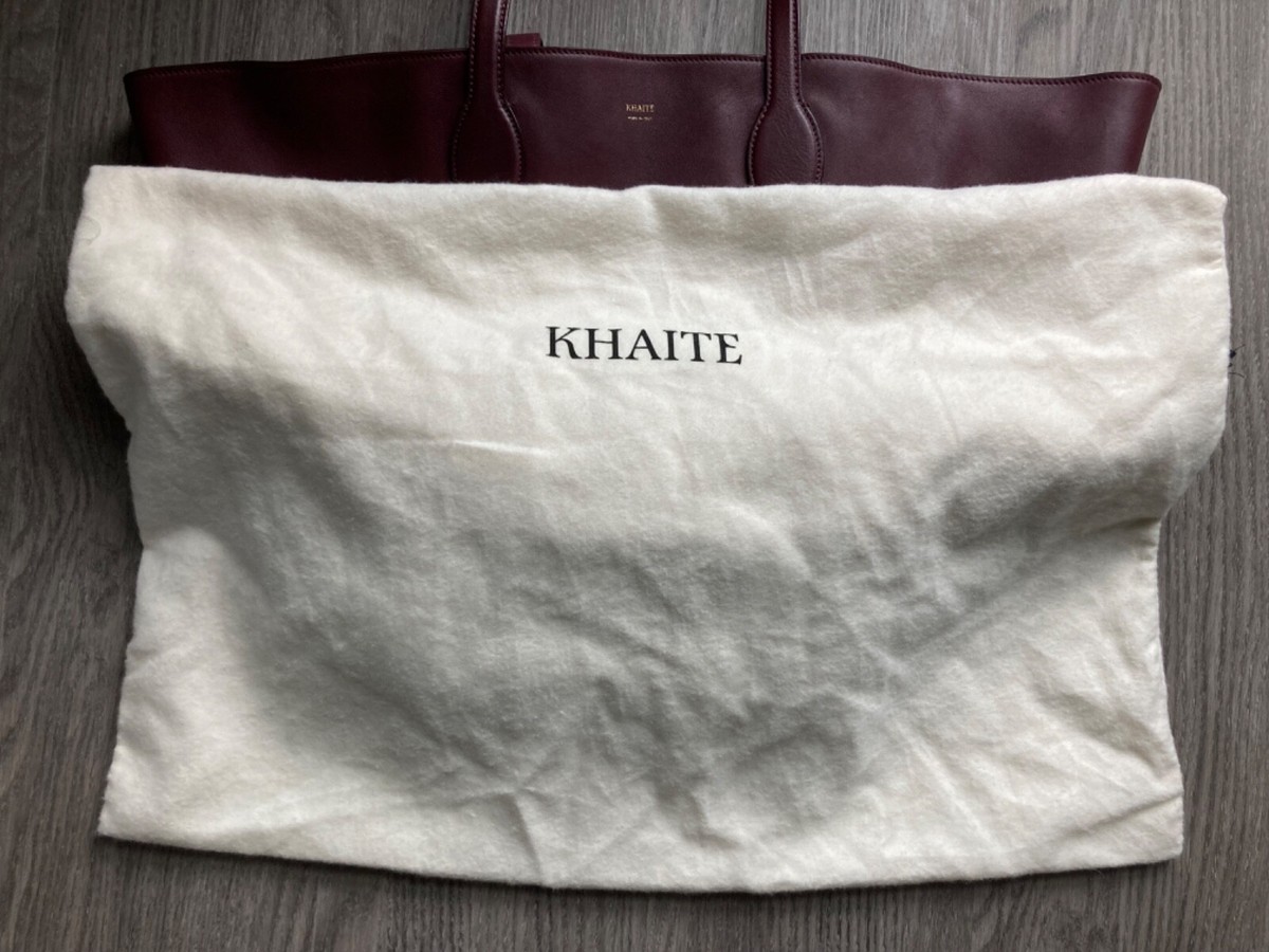 Khaite Osa Tote Bag Burgundy | eBay