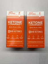 2 Real Ketones Ketone Charged Powered By D BHB Ketones 30 Capsules Exp. 7/25