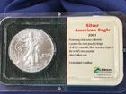 2001 American Silver Eagle Gem BU One Ounce in Littleton Clamshell   E0634