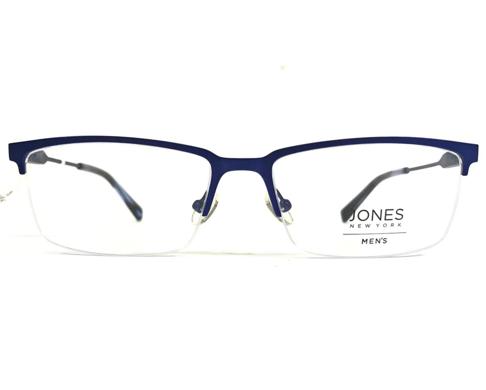 Jones New York Eyeglasses Frames J363 BLUE Square Half Rim Large 57-17-145 - Image 2 of 4