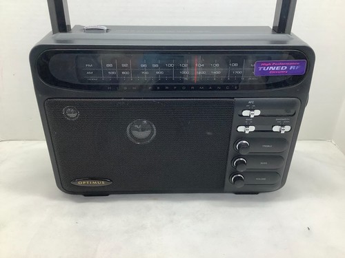 Vintage OPTIMUS High Performance AM FM Portable Radio 12-603A | eBay