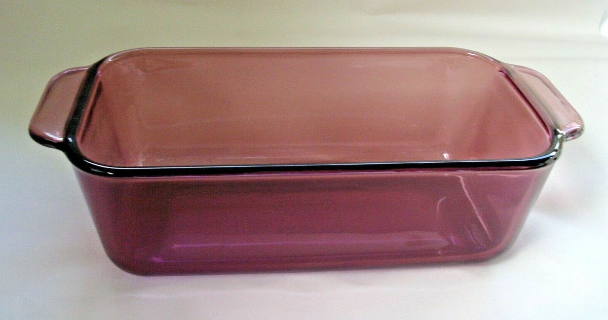 Vintage Pyrex Loaf Pan Purple Cranberry 213-R | eBay