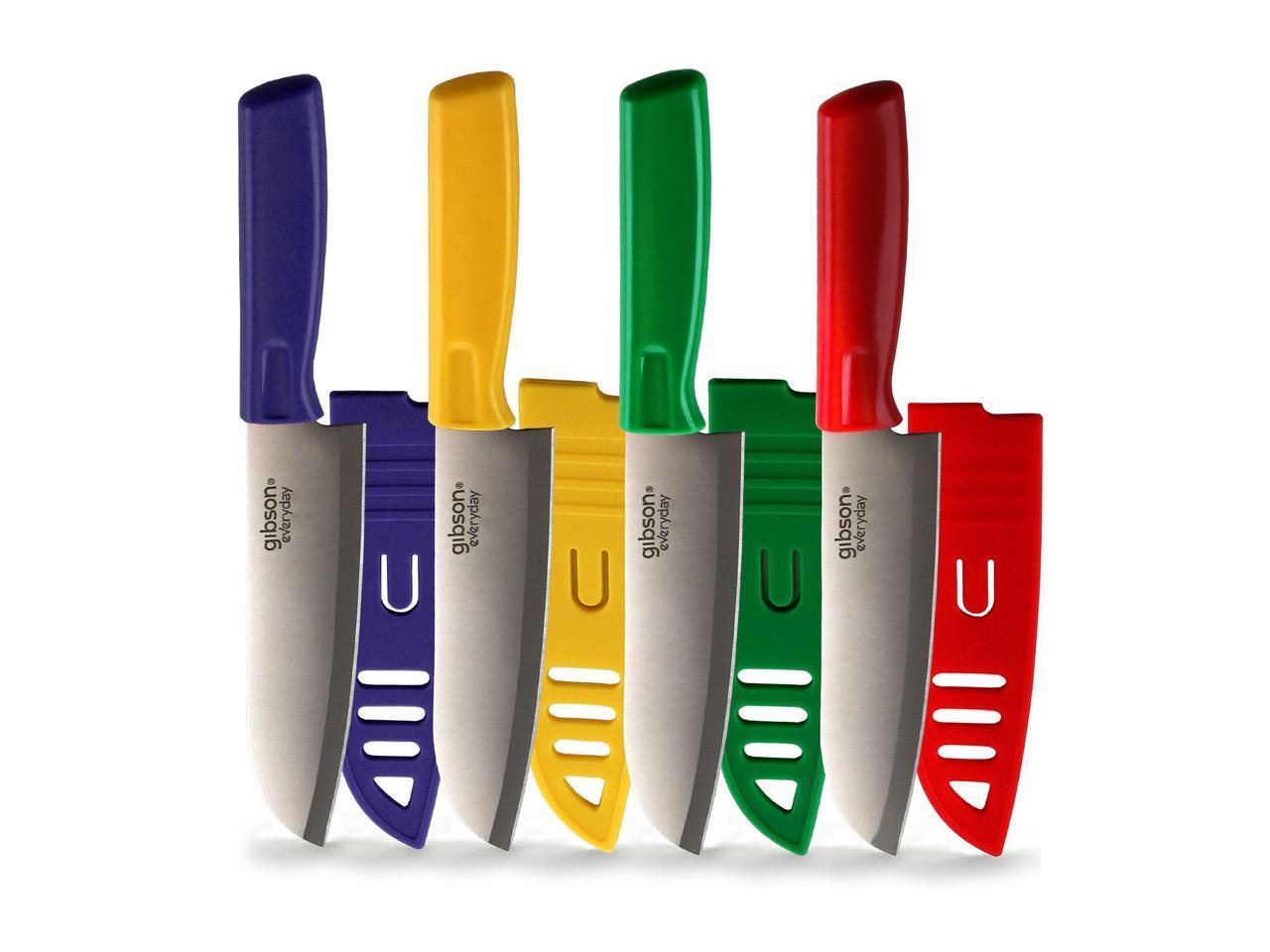Gibson Everyday Grantville 6-дюймовый нож Сантоку из 4 предметов с ножнами в ассортименте 3190₽