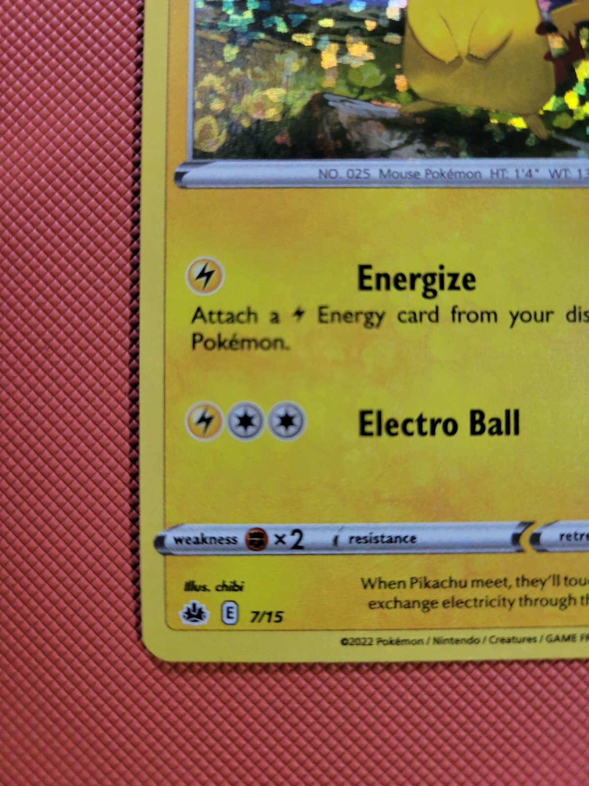 NEW McDonalds Pokemon 2022 Holographic Pikachu Holo Foil 7/15 NM Match