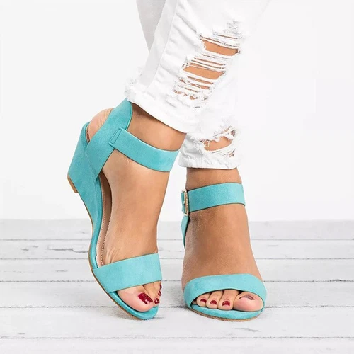 Women's Summer Anti-Slip Casual Shoes Women Sandal Beach Wedge Sandals Walking - Picture 9 of 47