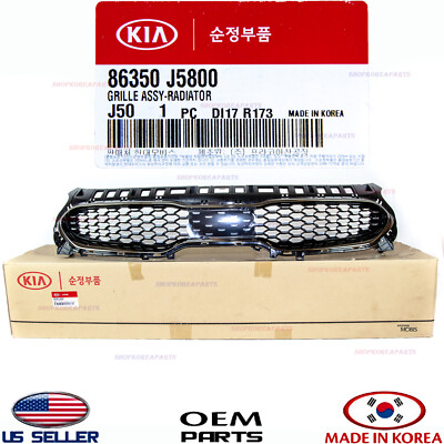 Genuine Front Bumper Radiator Grille w/ Sensor OEM Kia
