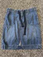 Eddie Bauer jean skirt size 10 Blue 656