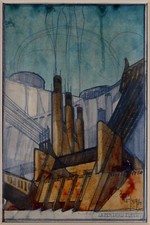 Antonio Sant’Elia – La Centrale Elettrica | Stampa Architettura Industriale Futurista