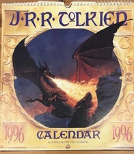 1996 J.R.R. Tolkien Calendar - Illustrated by Ted Naismith