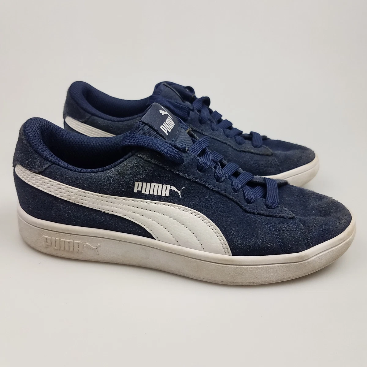 Boy's PUMA 'Smash V2' Sz 4 US Shoes Blue Suede Kids VGCon | 3+ Extra 10%  Off | eBay