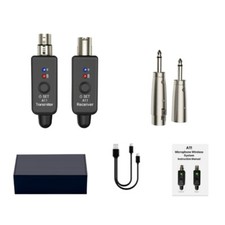 Microphones Corded To Wireless System Transmitters Receiver Signal Adapter