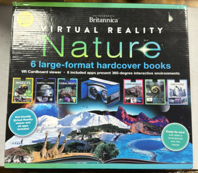 Encyclopedia Britannica Virtual Reality Nature Interactive 6-Book Set (B36)