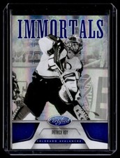 2011-12 Panini Certified Immortals Mirror Blue Patrick Roy 12/99 Colorado