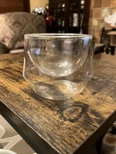 KRUVE IMAGINE Milk Drink/Latte  Glass, Hand Made, Double-wall, Qty-1