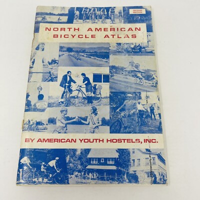North American Bicycle Atlas 1972  2nd Ed American Youth Hostels PB Illustrated