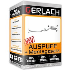 Auspuff für Hyundai Santa Fe 2.7 V6 4x4 2001-03/2006 Endschalldämpfer *2136