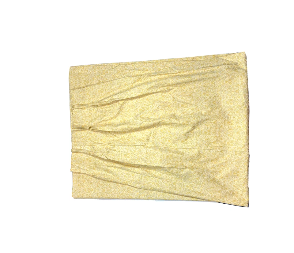 2 Cortinas Plisadas Vintage Años 60 Cortinas Sears Roebuck Par Amarillo Bordado Foto 2 de 4