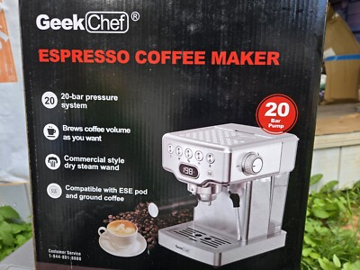 #ad #ad Professional Espresso Machine 20 Bar Pump Milk Steamer Quick Preheat $60.00