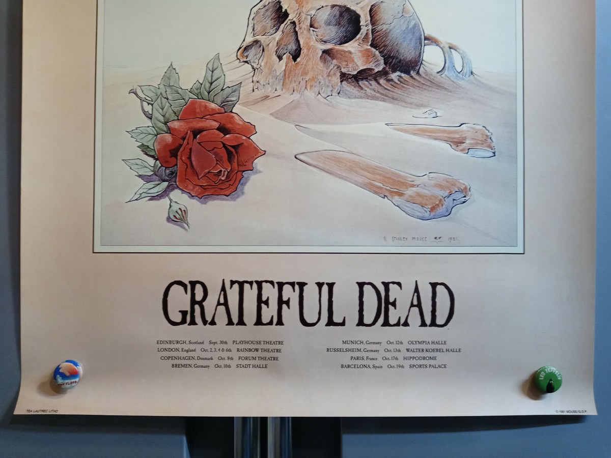 コレクション Grateful Dead 1981 European Tour Poster Grateful Dead