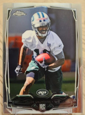 2014 Topps Chrome+Mini Chrome Jalen Saunders RCs #122 New York Jets