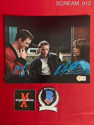 #ad Neve Campbell and Matthew Lillard dual signed 8x10 photo Scream Beckett horror $169.99