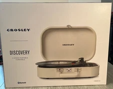 Crosley Discovery Vintage Bluetooth 3-Speed Belt-Driven Suitcase Turntable NIB