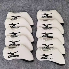 10Pcs Mizuno Window Classic Style Golf Club Iron Head Cover White