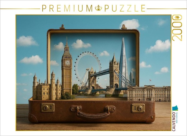 Calvendo Puzzle Enchanting London | 2000 Pieces, Finished Size 35.4 × 26.4 In (9-image