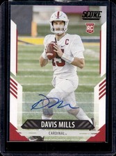 2021 Panini Score Davis Mills Signatures RC Rookie Auto #363