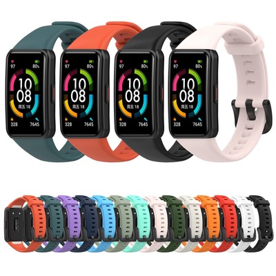 For Huawei Honor Band 6 21mm TPU Watch Band Wrist Strap Bracelet Replacement