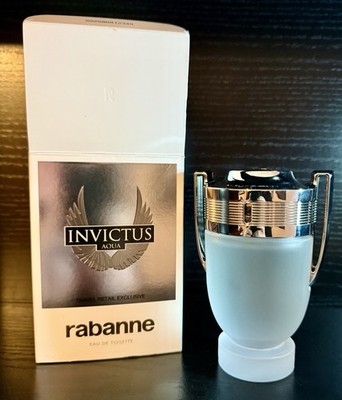 Rabanne Invictus Aqua Eau de Toilette Spray 3.4 fl oz OPEN BOX