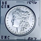 1896 BU GEM MORGAN SILVER DOLLAR UNC MS+++ U.S. MINT RARE COIN 8117