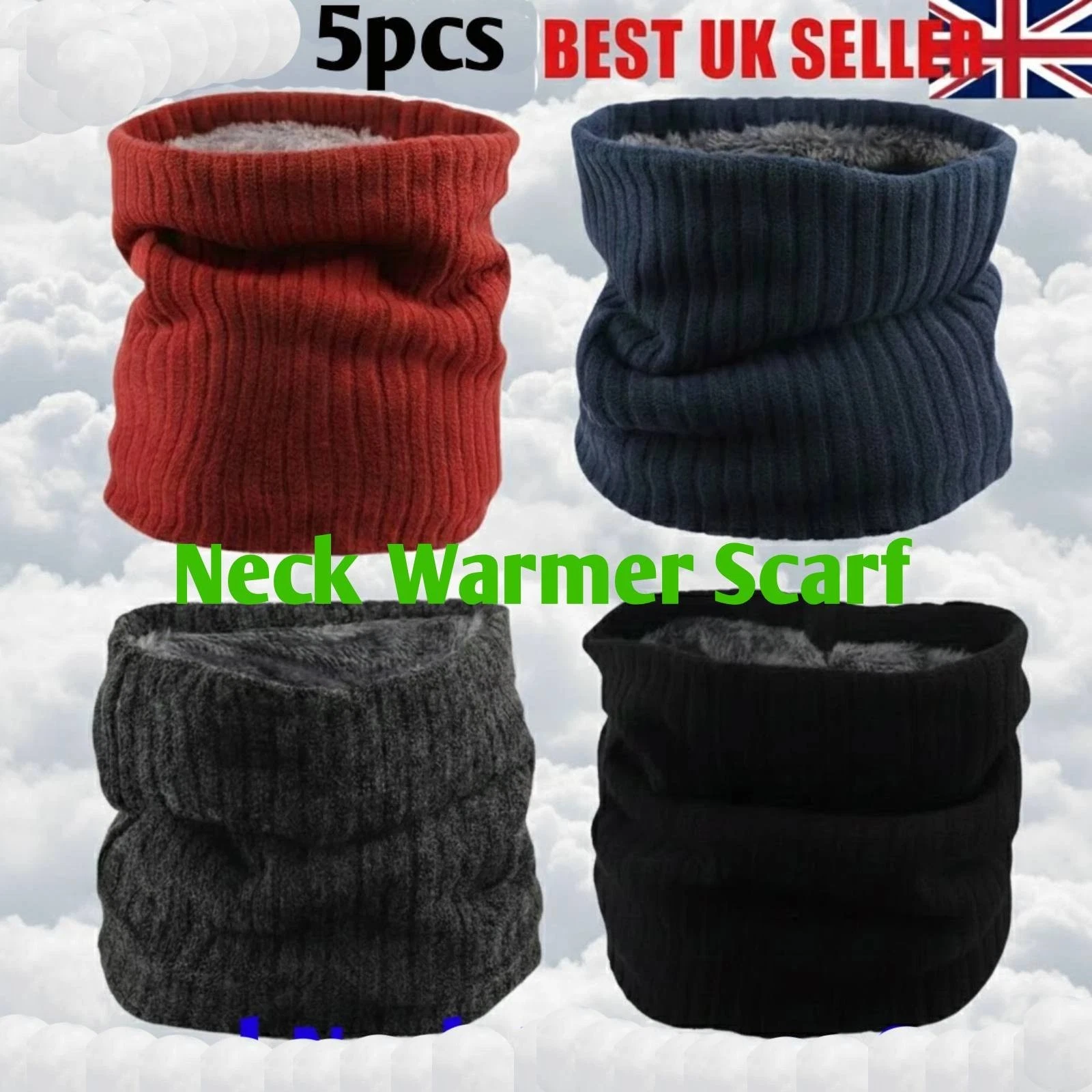 5PCS Thermal Snood Men Winter Fleece Neck Warmer Scarf Windproof Balaclava Mask
Opens in a new windo