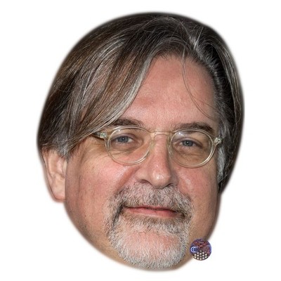 Matt Groening Promi Maske, flaches Kartengesicht, Kostüm Maske