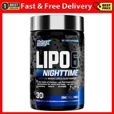 Nut rex Lipo 6 Nighttime Fat Burner | Melatonin Sleep Aid & Weight Loss Diet Pil