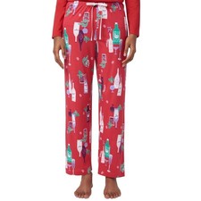 Brand New Hue Women's Size XL Ankle Length Cherry Wine Print Sleep Lounge Pants
