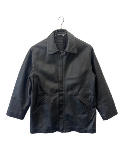 BARNEYS NEW YORK Leather Jacket Men's Size S Black - product listing photo