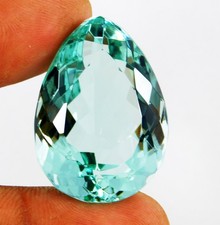 Certified 70.50Ct Natural Brazilian Blue Aqua...
