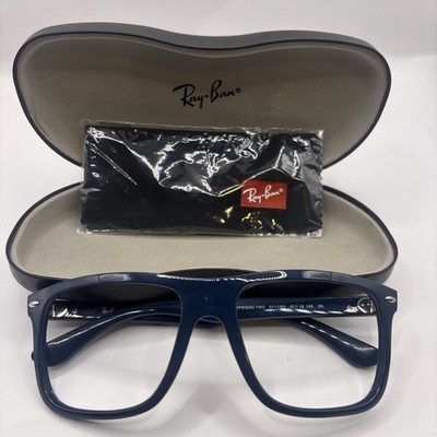 Ray-Ban Sunglasses Frame Only RB 4547 Boyfriend Two 671/R5 Blue Square 60 mm