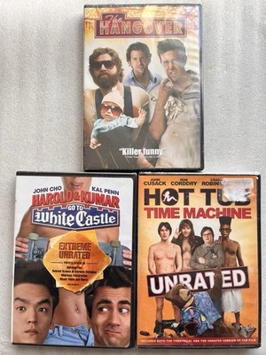 Hangover + Harold & Kumar White Castle + Hot Tub Time Machine DVD Lot NEW SEALED