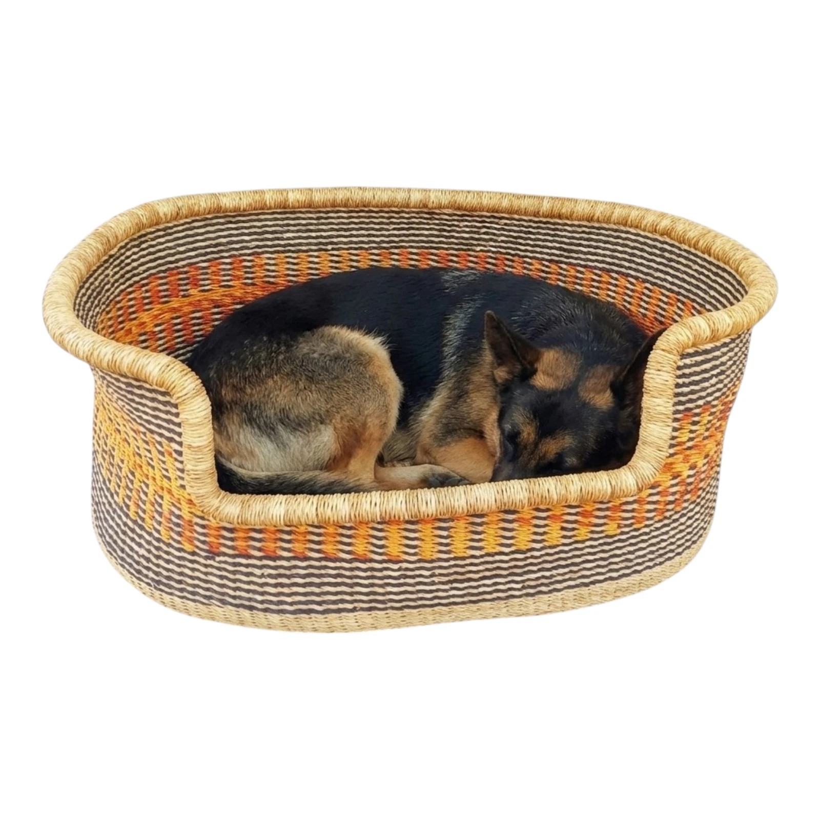 Extra Large Bolga Dog Bed Basket Handmade Woven Elephant Grass Pet Bed African