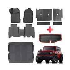 Mabett Interior Cover Mats for Ford Bronco Accessories 4-Door 2021 2022 2023 ...