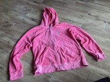 juicy girls pink terry zip up hoodie size 14
