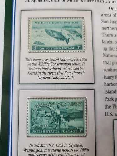 2011 AMERICA THE BEAUTIFUL WASHINGTON STATE QUARTERS DESCRIPTION PANEL #U236 - Picture 5 of 5